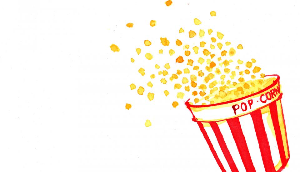 Illustration d'un sceau de pop corn