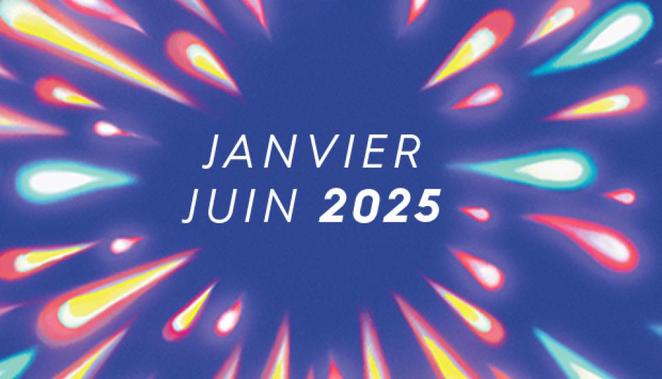 Feu d'artifice sur un fond bleu