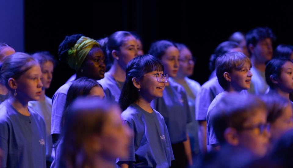 Chœur de jeunes Enfants chantant