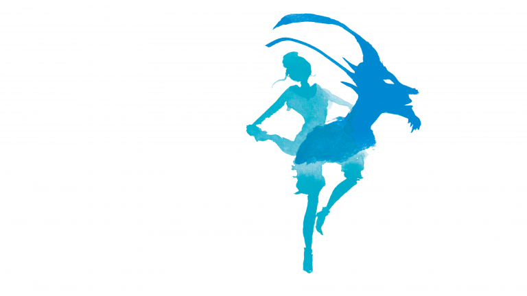 Figure féminine et figure de diable