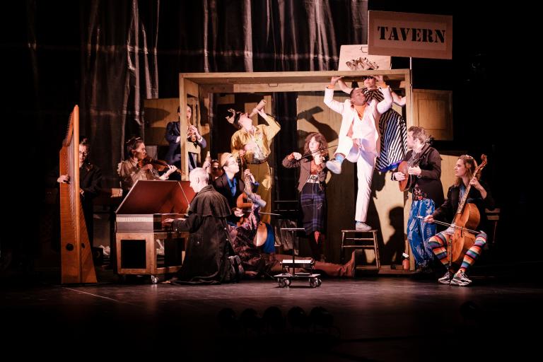 Cupid & Death Vue de la scène Cupid & Death, acteurs et musiciens